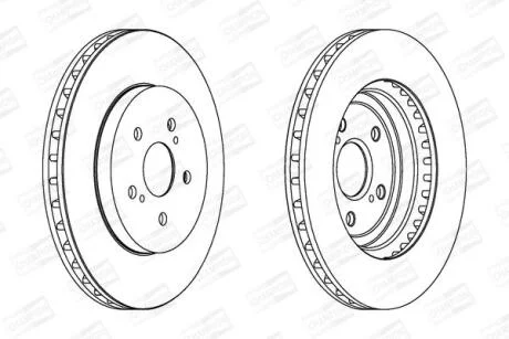 Диск гальмівний CHAMPION 562824CH