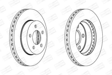 Диск гальмівний CHAMPION 562856CH
