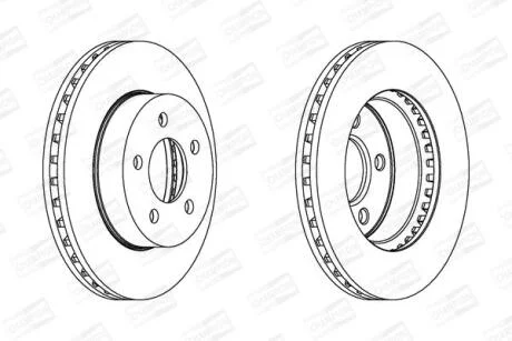 Диск гальмівний CHAMPION 562856CH