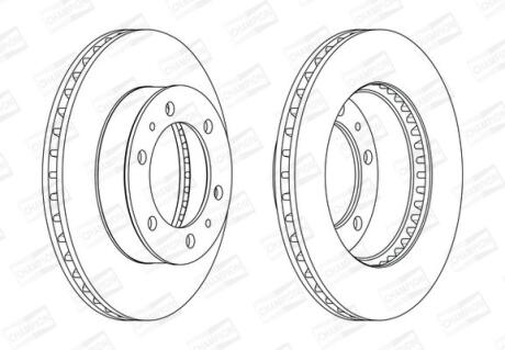 Диск гальмівний CHAMPION 562861CH