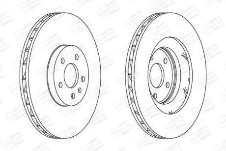 Диск гальмівний CHAMPION 562888CH-1