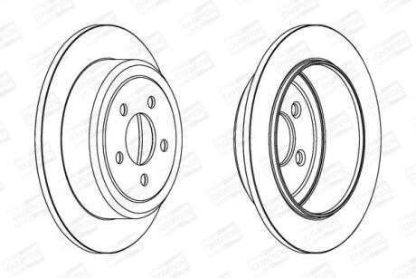 Диск гальмівний CHAMPION 562917CH