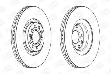 Диск гальмівний CHAMPION 562978CH-1