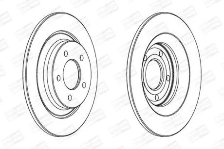 Диск гальмівний CHAMPION 563038CH