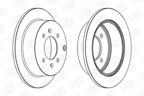 Диск гальмівний CHAMPION 563042CH
