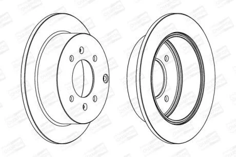 Диск гальмівний CHAMPION 563042CH