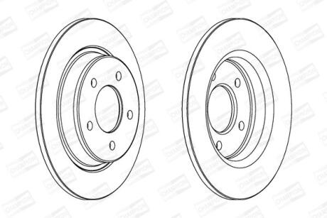 Диск гальмівний CHAMPION 563043CH
