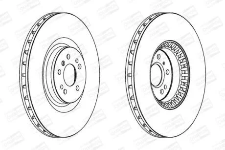 Диск гальмівний CHAMPION 563054CH-1