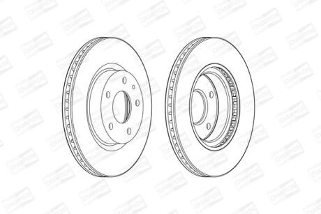 Диск гальмівний CHAMPION 563119CH