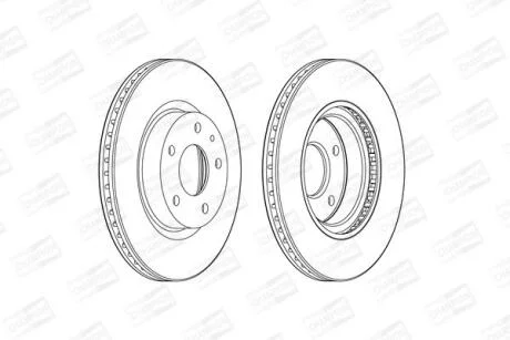 Диск гальмівний CHAMPION 563119CH