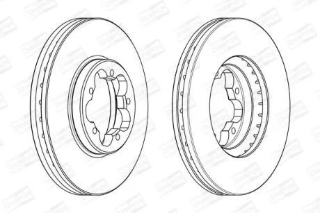 Диск гальмівний CHAMPION 563123CH