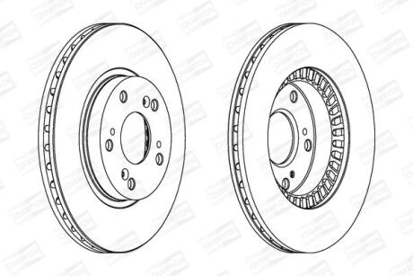 Диск гальмівний CHAMPION 563147CH