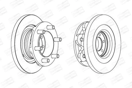 Диск гальмівний CHAMPION 567118CH-1
