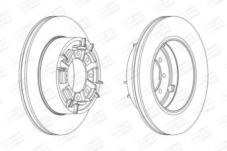 Диск гальмівний CHAMPION 567128CH-1