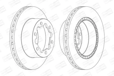 Диск гальмівний CHAMPION 569138CH