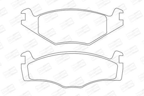 Колодки гальмівні дискові CHAMPION 571317CH