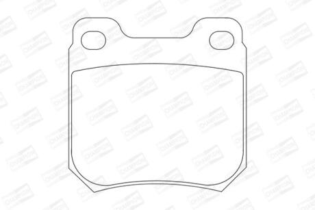 Колодки тормозные дисковые задние (с болтами и пружинами) Opel Omega B, Vectra B CHAMPION 571389CH