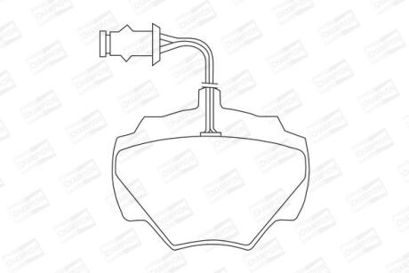 Колодки гальмівні дискові CHAMPION 571440CH