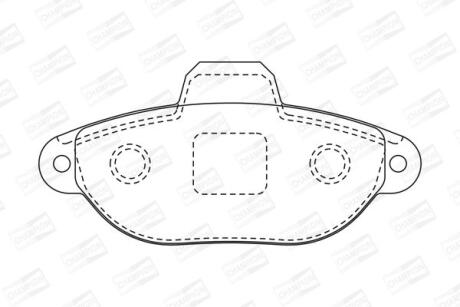 Колодки гальмівні дискові CHAMPION 571528CH