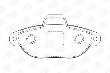 Колодки гальмівні дискові CHAMPION 571528CH