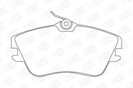 Колодки гальмівні дискові передні VW T4 CHAMPION 571847CH