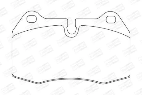 Колодки гальмівні дискові передні/задні BMW 725, 728i, 730i, 735i, 850i FIAT Coupe CHAMPION 571852CH
