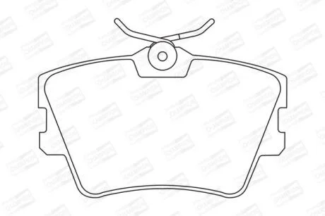 Колодки гальмівні дискові задні VW T4 CHAMPION 571875CH