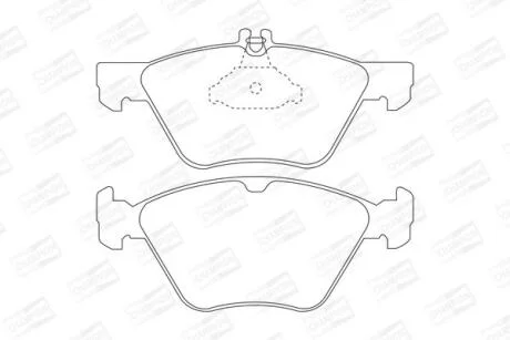 Колодки гальмівні дискові передні MB E-Class (W210), S-Class (W220) CHAMPION 571876CH