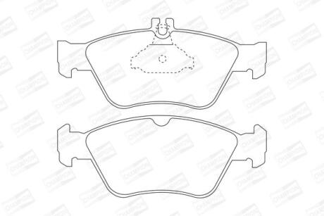 Колодки гальмівні дискові передні MB C-Class (W202), E-Class (W210) CHAMPION 571877CH