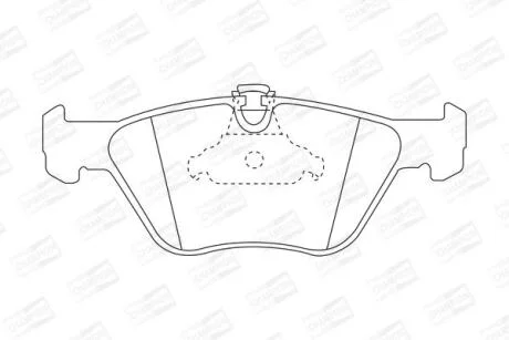 Колодки гальмівні дискові передні BMW 520i, 523i, 525, 525i, 528i, 530d, 535i, M535 CHAMPION 571880CH