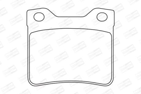 Колодки гальмівні дискові CHAMPION 571899CH