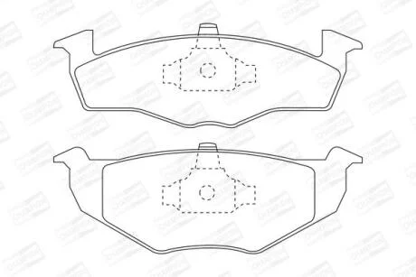 Колодки гальмівні дискові CHAMPION 571915CH