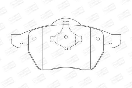 Колодки гальмівні дискові CHAMPION 571921CH