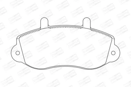 Колодки гальмівні дискові передні OPEL Movano RENAULT Master CHAMPION 571932CH