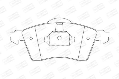 Колодки гальмівні дискові передні VW Caravelle, transporter T4 CHAMPION 571934CH
