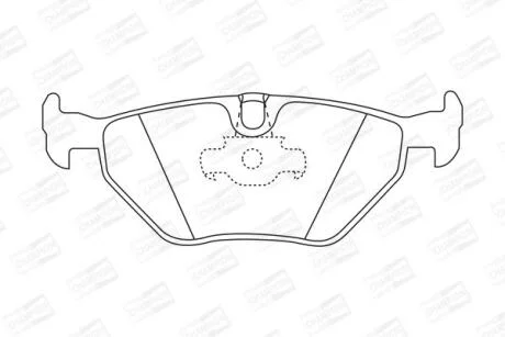 Колодки гальмівні дискові задні BMW 5 (E39) CHAMPION 571936CH