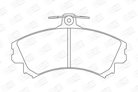 Колодки гальмівні дискові CHAMPION 571940CH