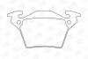 Колодки тормозные дисковые задние MB Vito (W638) CHAMPION 571947CH (фото 1)