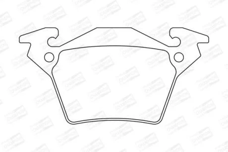 Колодки тормозные дисковые задние MB Vito (W638) CHAMPION 571947CH