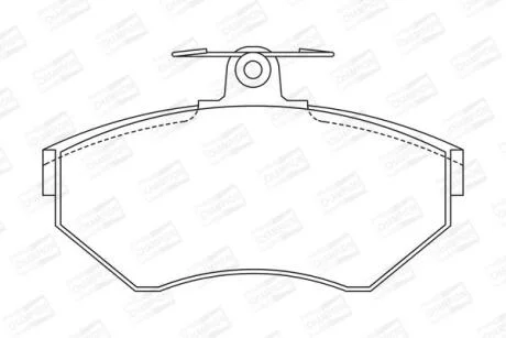 Колодки гальмівні дискові CHAMPION 571955CH