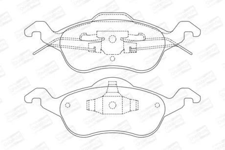Колодки гальмівні дискові CHAMPION 571967CH