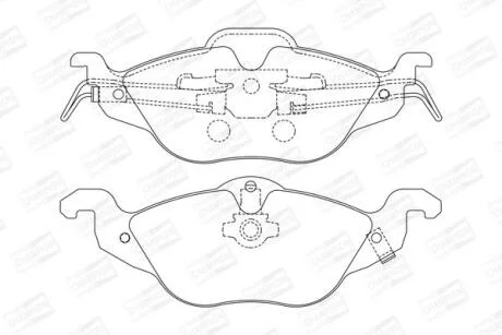 Колодки гальмівні дискові передні Opel Astra G CHAMPION 571968CH