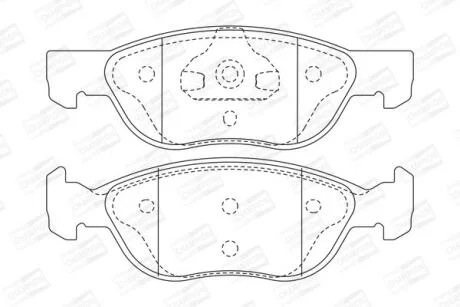 Колодки гальмівні дискові CHAMPION 571973CH