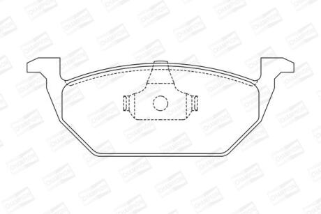 Колодки гальмівні дискові передні AUDI A3 SEAT Leon SKODA Fabia, Octavia VW Beetle, Bora, Golf (4) CHAMPION 571985CH