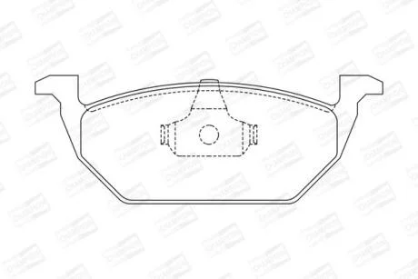 Колодки гальмівні дискові передні AUDI A3 SEAT Leon SKODA Fabia, Octavia VW Beetle, Bora, Golf (4) CHAMPION 571985CH