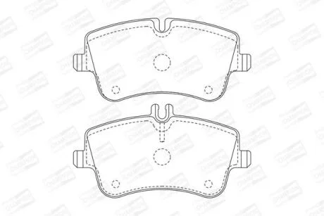 Колодки гальмівні дискові CHAMPION 571986CH