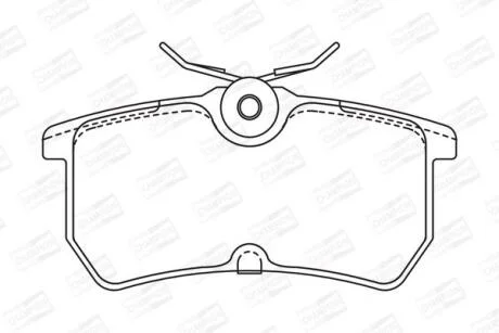 Колодки гальмівні дискові задні Ford Fiesta VI CHAMPION 571998CH