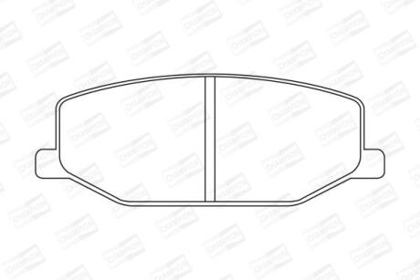 Колодки гальмівні дискові CHAMPION 572226CH