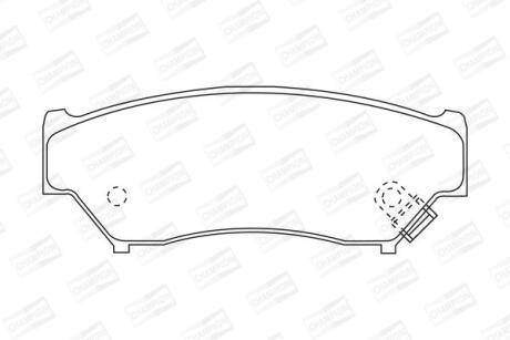 Колодки гальмівні дискові CHAMPION 572247CH