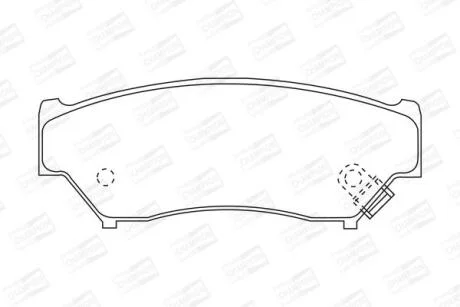 Колодки гальмівні дискові CHAMPION 572247CH